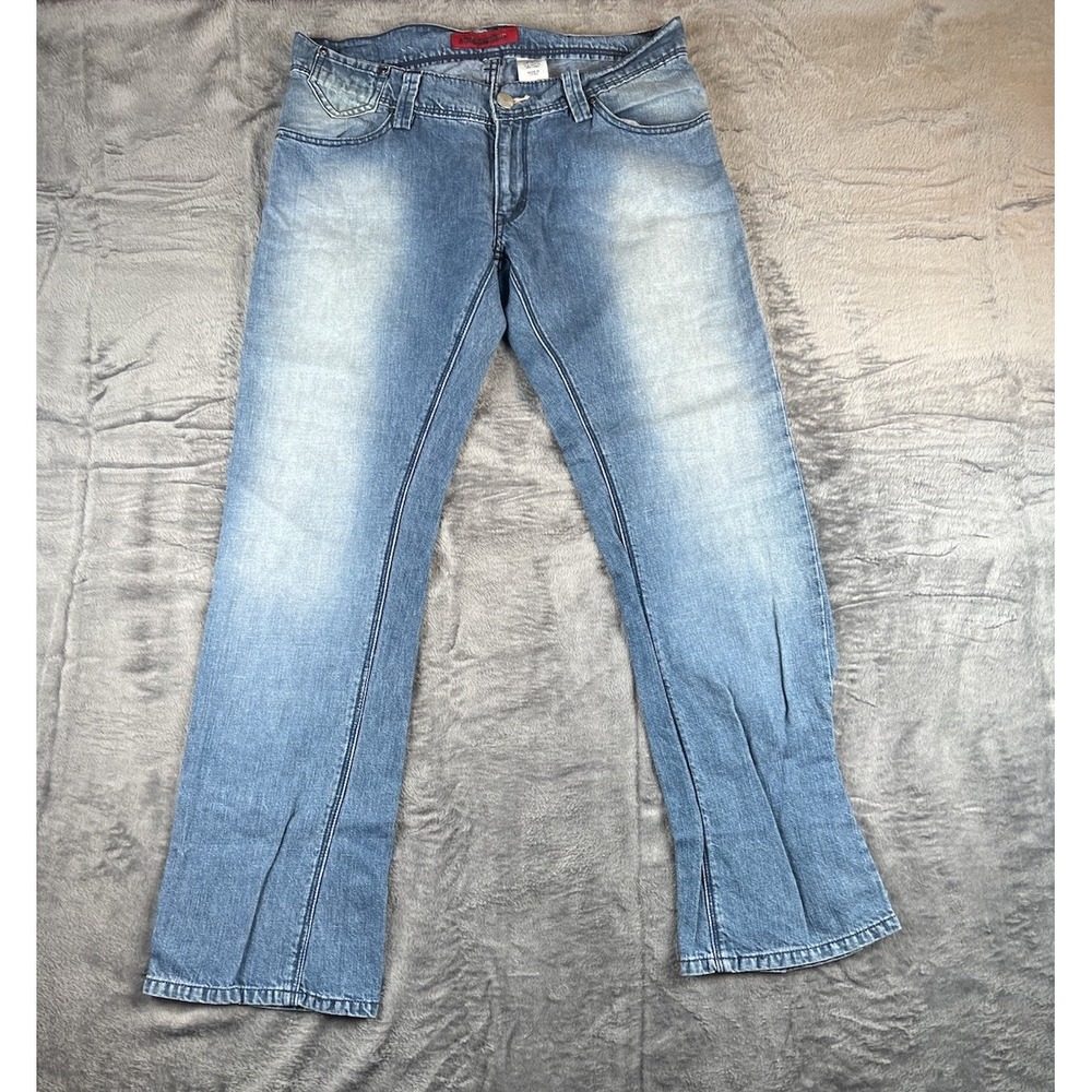 2006 Levi's 504 Jeans Womens  14m W32 - (Fits 34.5x31.5) Slouch Straight -boho